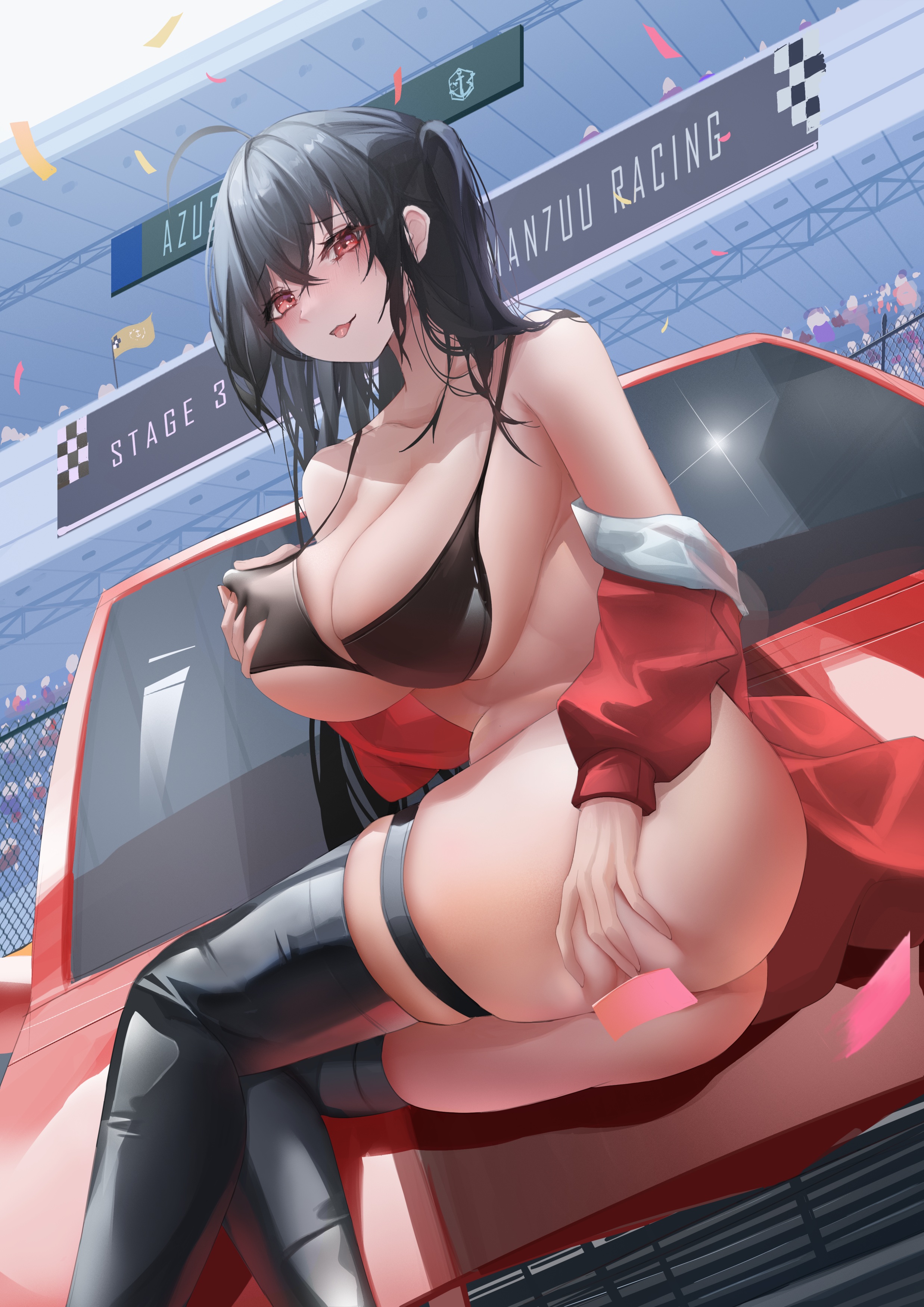 Turbulence Azur Lane Taihou Azur Lane Ass Bikini Top Bottomless